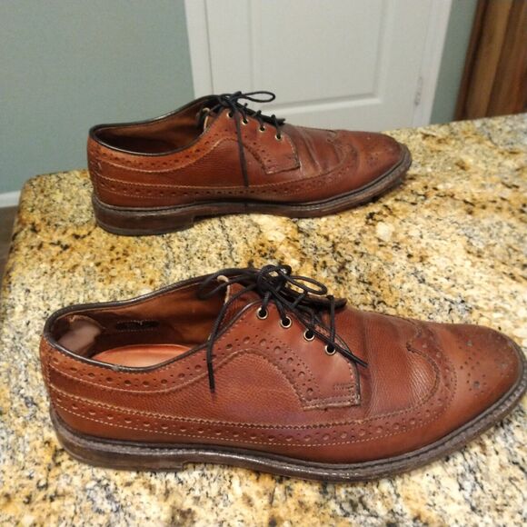 Allen Edmonds sz 10 D Regent Street men’s Oxfords Brown Wingtip Made in USA - Picture 1 of 13